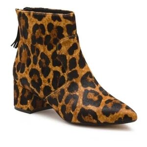 NWD Karl Lagerfeld Maude Leopard Print Ankle Bootie